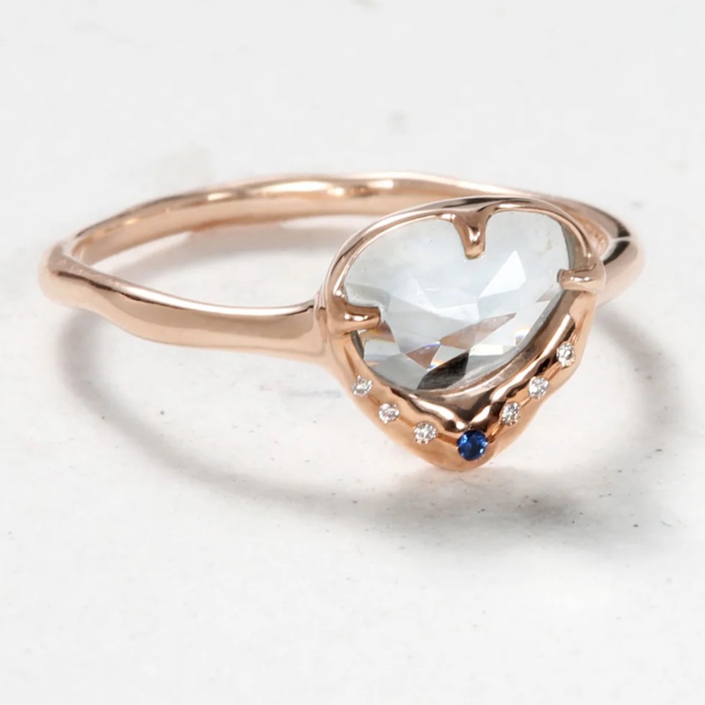 Sirciam 14k yellow gold Sky Shower Tourmaline Ring 8 $1453 - Picture 4 of 15